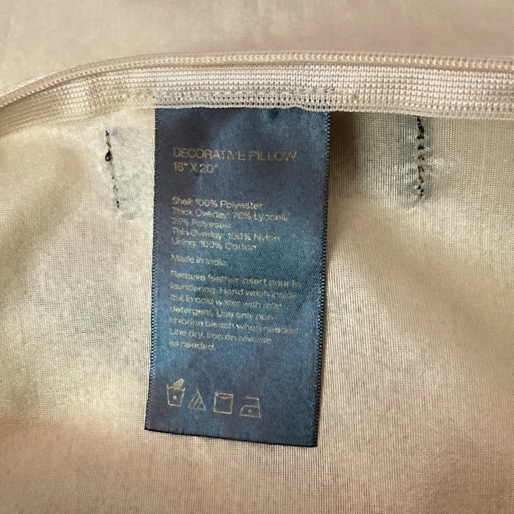 Donna Karan Home Gilded Sheer Layered Decorative Pillow Sham NWT
